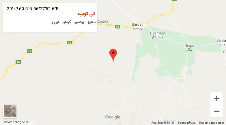 روستای تی توییه بر روی نقشه
