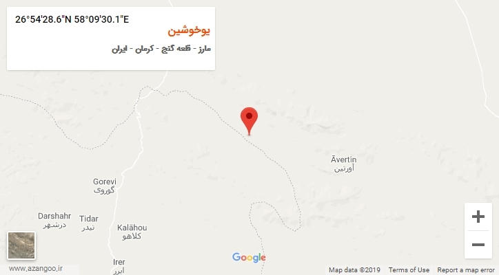 روستای یوخوشین بر روی نقشه