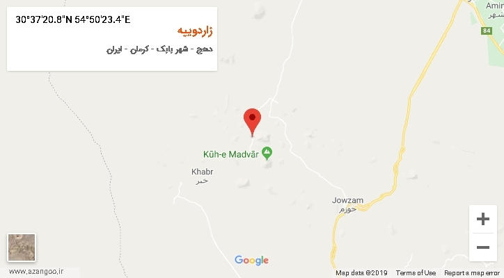روستای زاردوییه بر روی نقشه