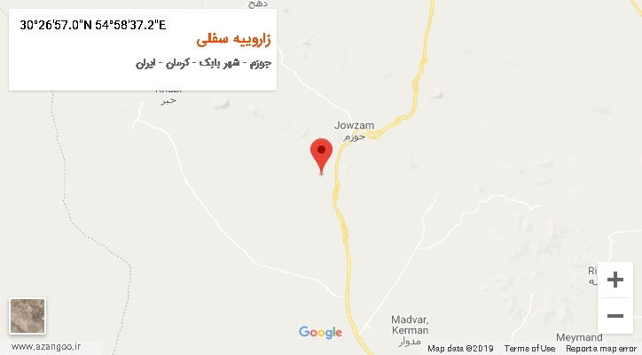 روستای زاروییه سفلی بر روی نقشه