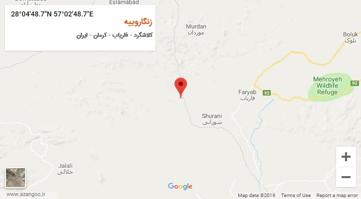 روستای زنگاروییه بر روی نقشه