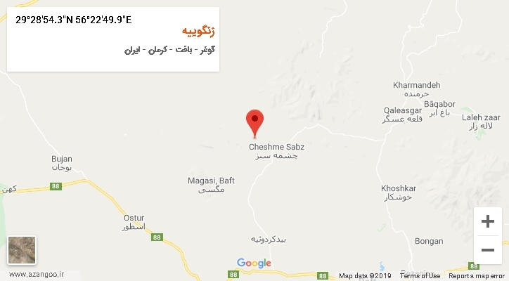 روستای زنگوییه بر روی نقشه