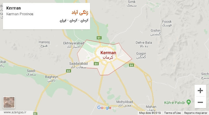 دهستان زنگی آباد بر روی نقشه