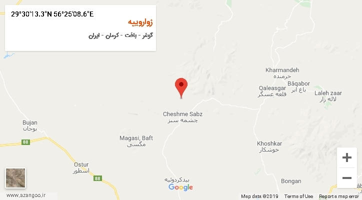 روستای زواروییه بر روی نقشه