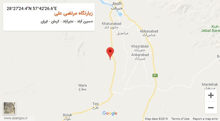 روستای زیارتگاه مرتضی علی بر روی نقشه