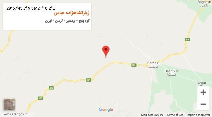 روستای زیارتشاهزاده عباس بر روی نقشه