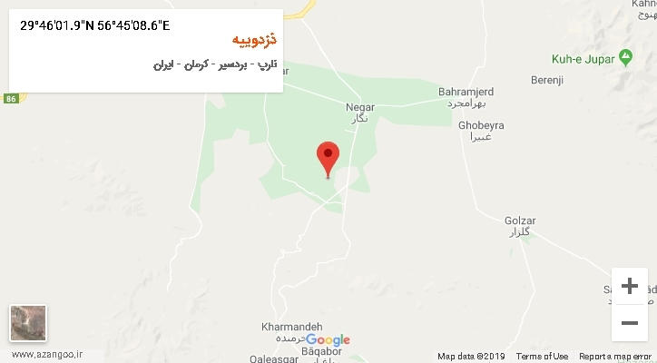 روستای ذزدوییه بر روی نقشه