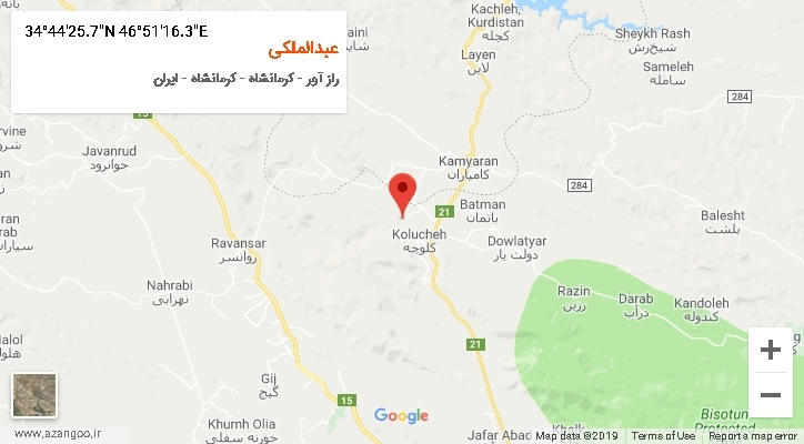 روستای عبدالملکی بر روی نقشه