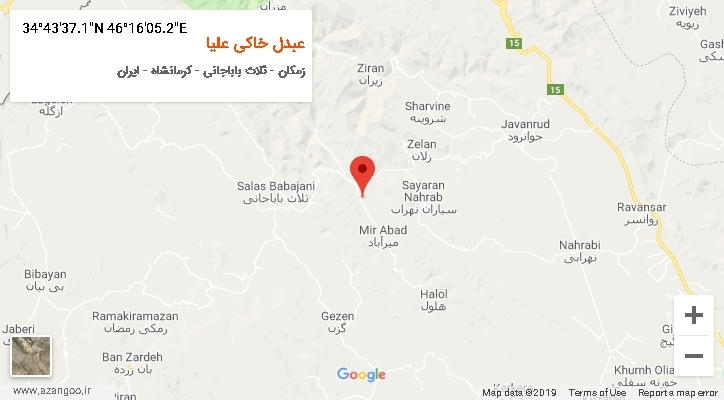 روستای عبدل خاکی علیا بر روی نقشه