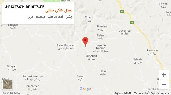 روستای عبدل خاکی سفلی بر روی نقشه