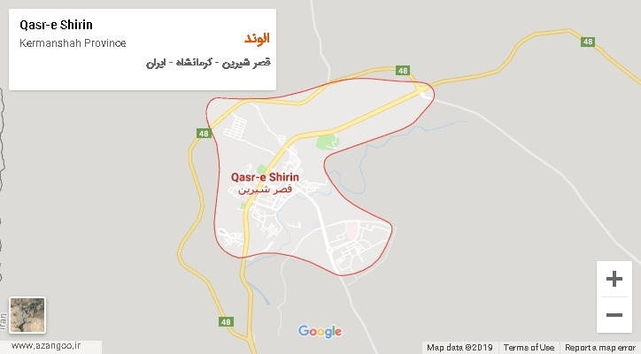 دهستان الوند بر روی نقشه