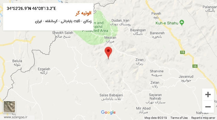 روستای الونیه کر بر روی نقشه