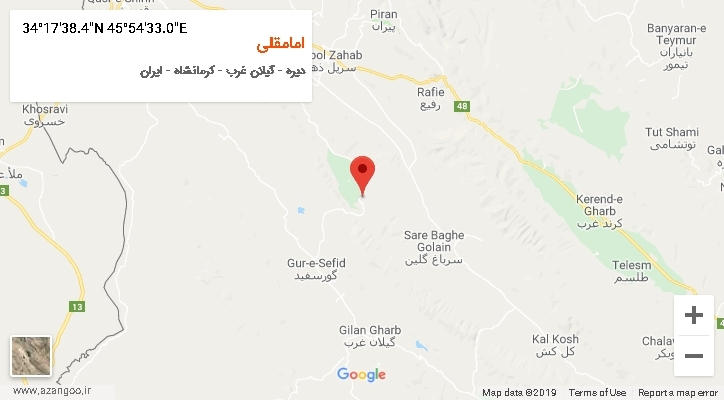 روستای امامقلی بر روی نقشه