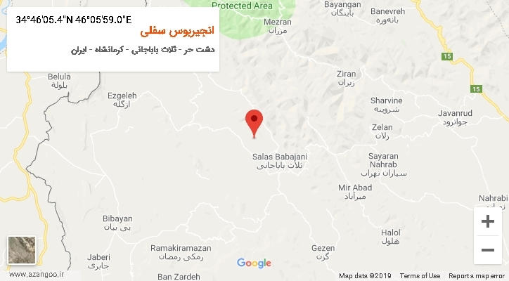 روستای انجیربوس سفلی بر روی نقشه