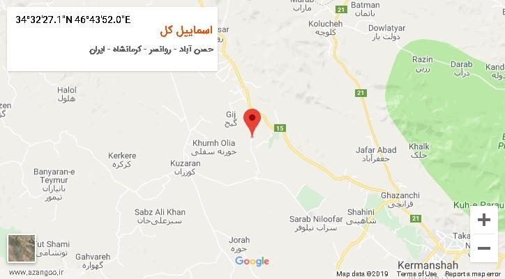روستای اسماییل کل بر روی نقشه