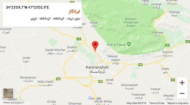 روستای ایرانگاز بر روی نقشه