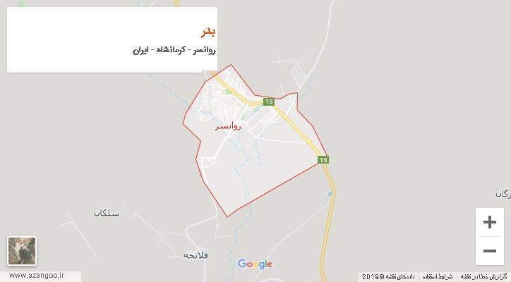 دهستان بدر بر روی نقشه