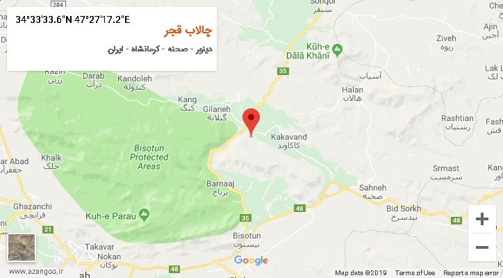 روستای چالاب قجر بر روی نقشه