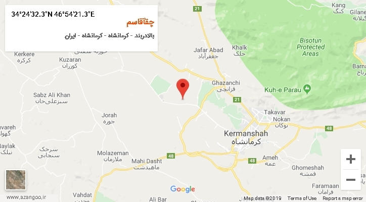 روستای چقآقاسم بر روی نقشه