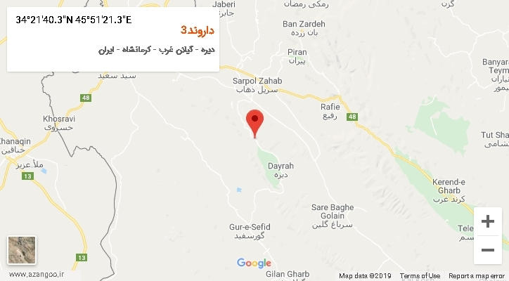 روستای داروند3 بر روی نقشه