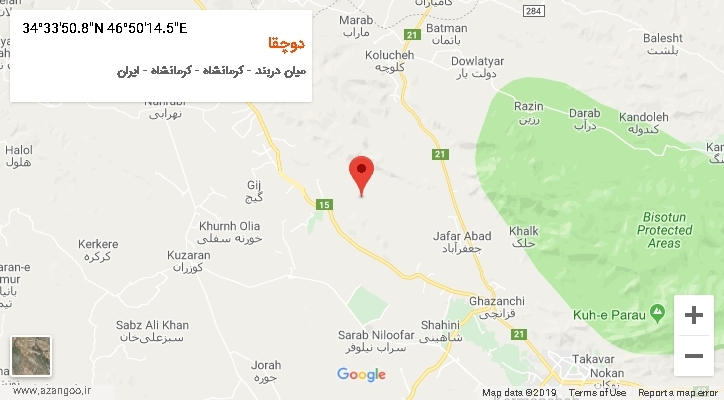روستای دوچقا بر روی نقشه
