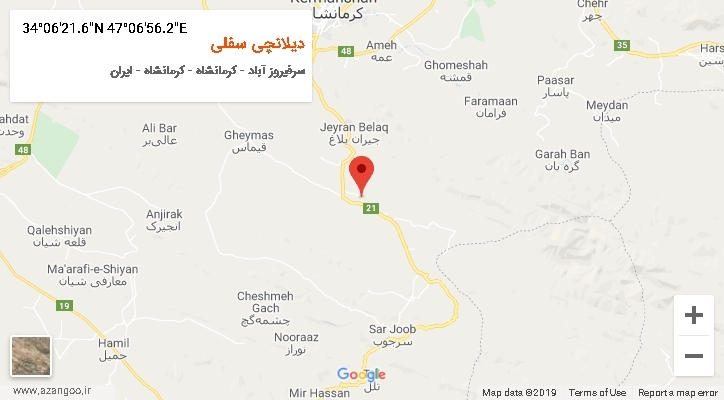 روستای دیلانچی سفلی بر روی نقشه