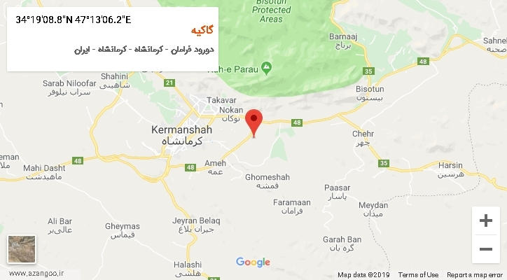 روستای گاکیه بر روی نقشه