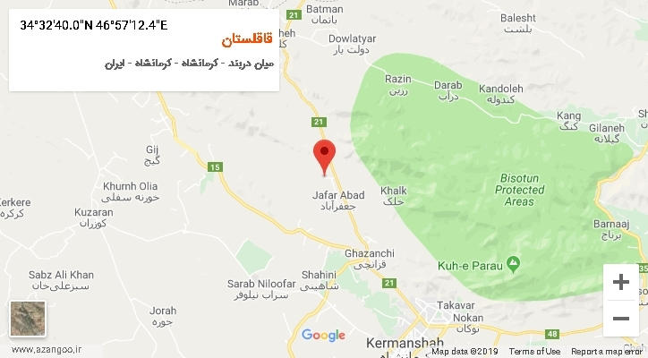 روستای قاقلستان بر روی نقشه