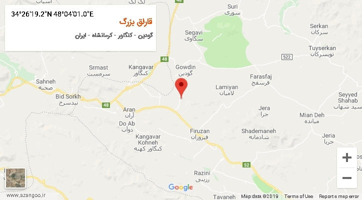 روستای قارلق بزرگ بر روی نقشه