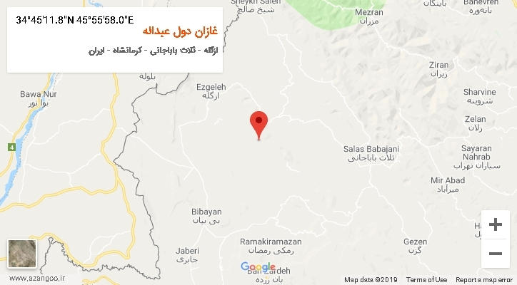 روستای غازان دول عبداله بر روی نقشه