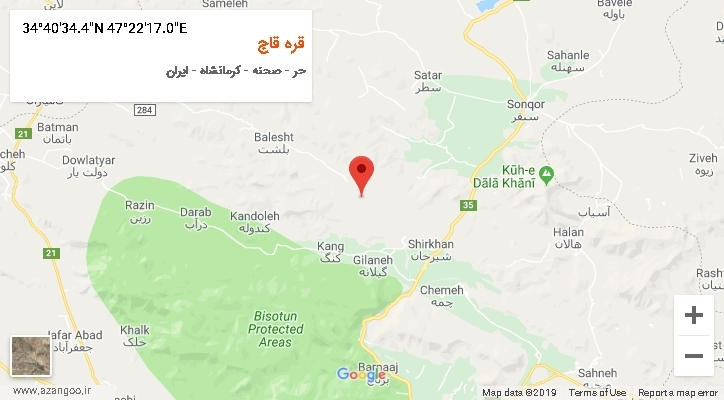 روستای قره قاج بر روی نقشه