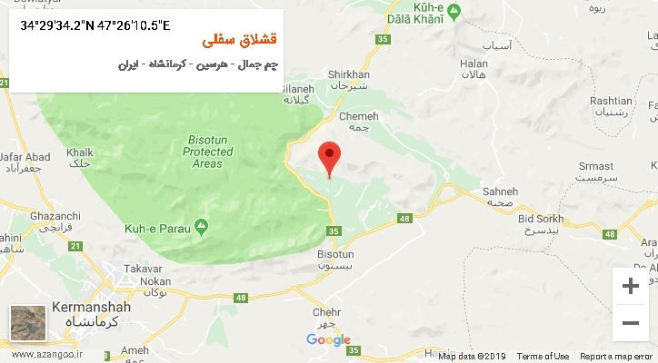 روستای قشلاق سفلی بر روی نقشه