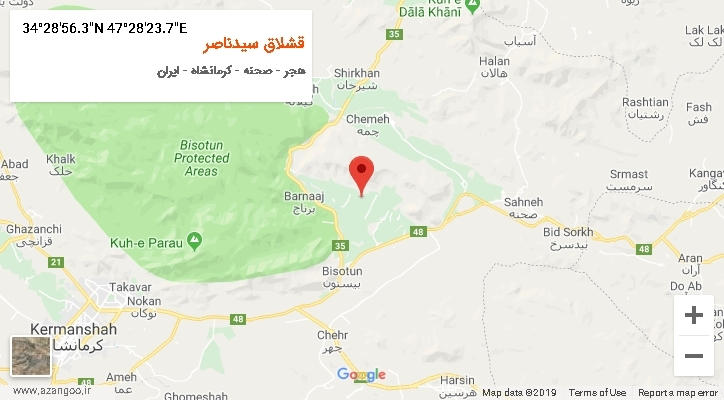 روستای قشلاق سیدناصر بر روی نقشه