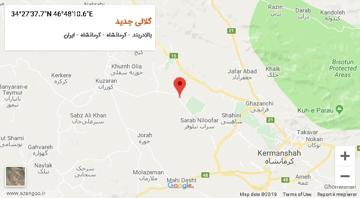 روستای گلالی جدید بر روی نقشه