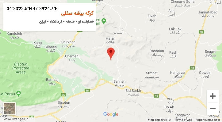 روستای گرگه بیشه سفلی بر روی نقشه