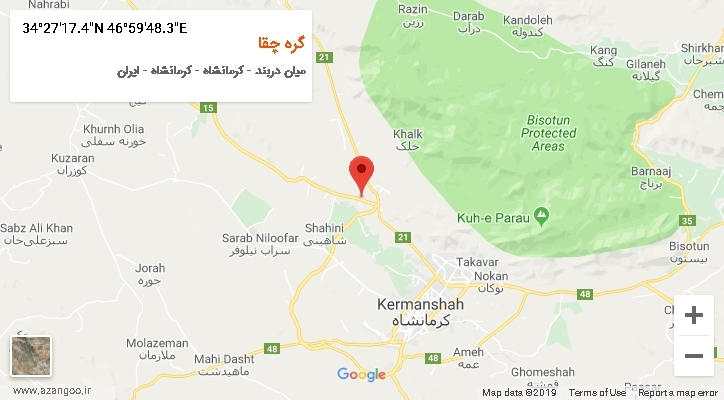 روستای گره چقا بر روی نقشه