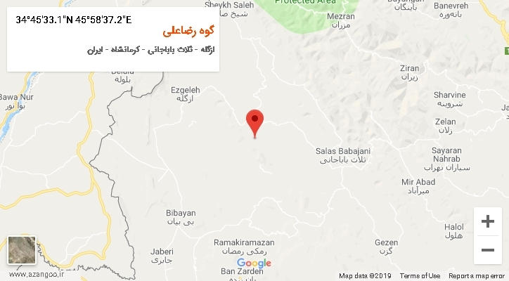 روستای گوه رضاعلی بر روی نقشه