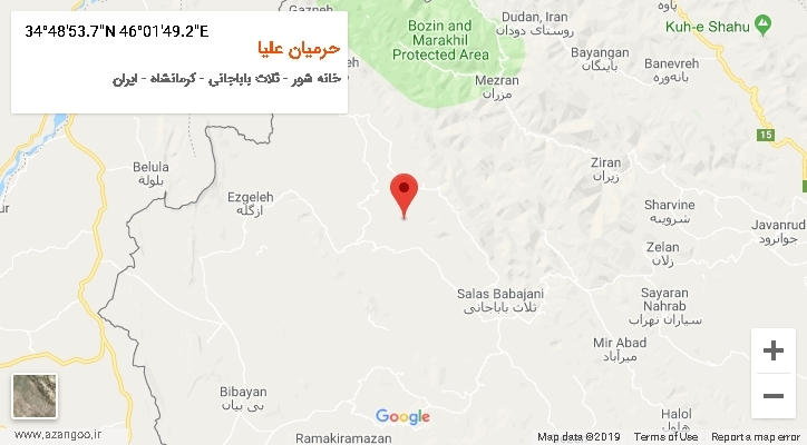 روستای حرمیان علیا بر روی نقشه