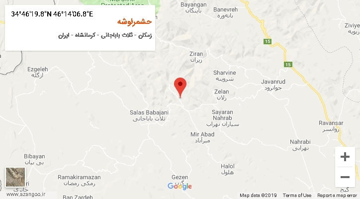 روستای حشمرلوشه بر روی نقشه