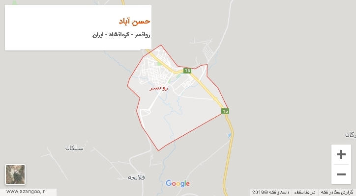 دهستان حسن آباد بر روی نقشه