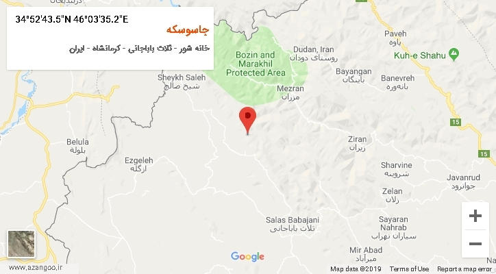 روستای جاسوسکه بر روی نقشه