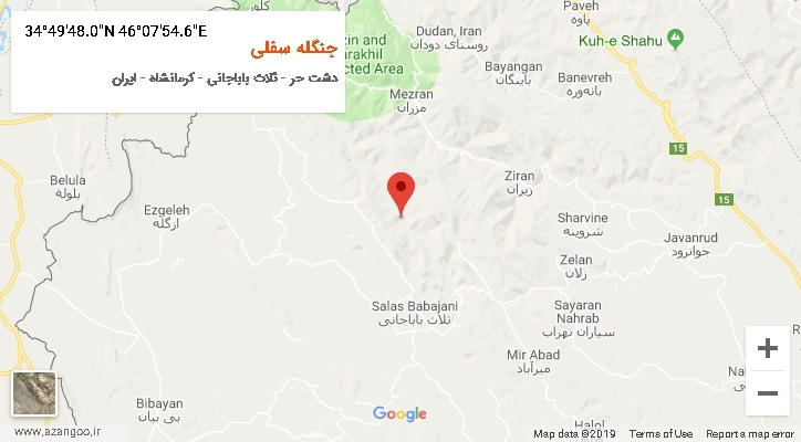 روستای جنگله سفلی بر روی نقشه