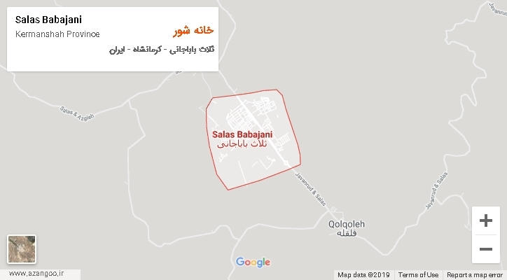 دهستان خانه شور بر روی نقشه