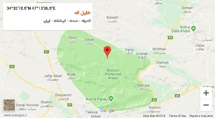 روستای خلیل اله بر روی نقشه