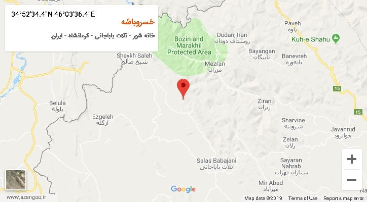 روستای خسروباشه بر روی نقشه