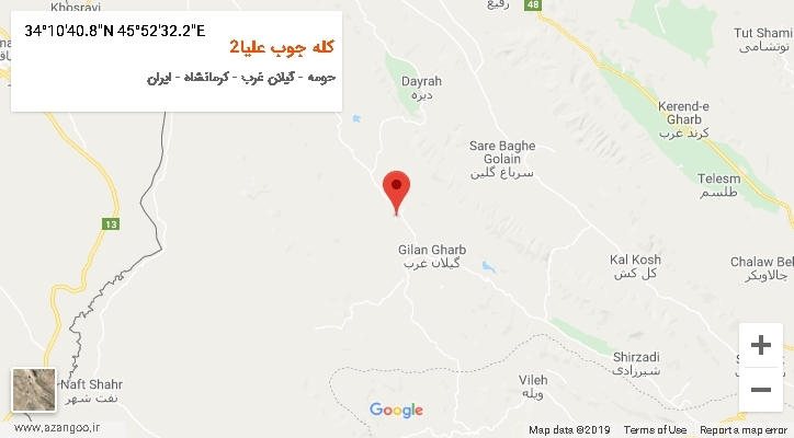 روستای کله جوب علیا2 بر روی نقشه