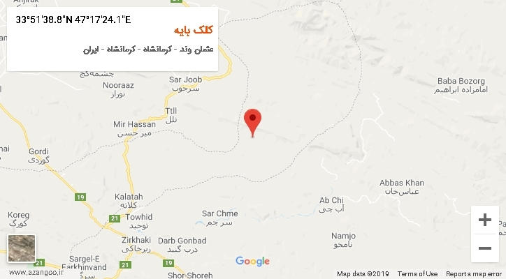 روستای کلک بایه بر روی نقشه