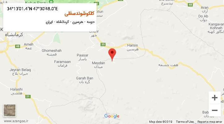 روستای کلکوشوندسفلی بر روی نقشه