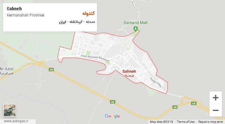 دهستان کندوله بر روی نقشه