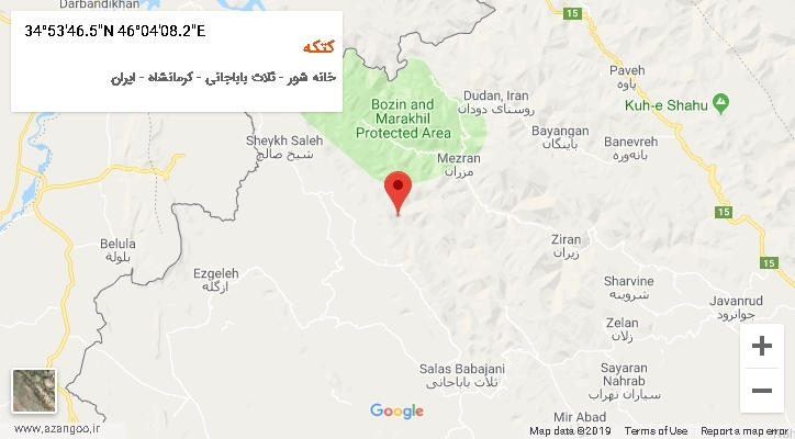 روستای کتکه بر روی نقشه